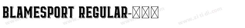 BlameSport Regular字体转换